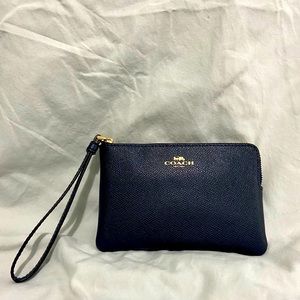 Coach Corner Zip Wristlet